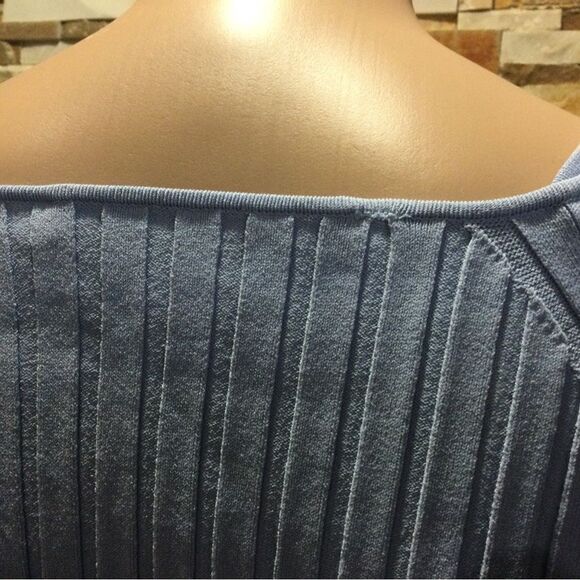 PROENZA SCHOULER White Label Lightweight Rib Knit V-Neck Top - Picture 5 of 9